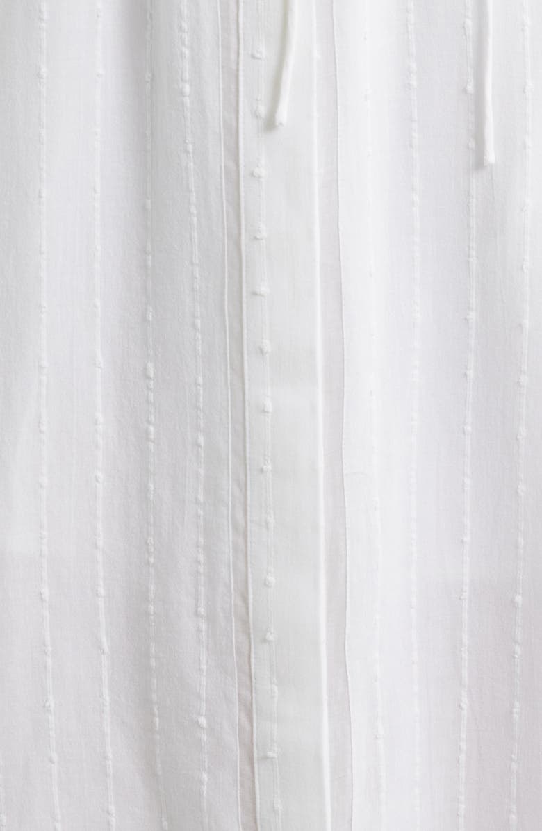 rag & bone Lucy Texture Stripe Shirtdress, Alternate, color, White