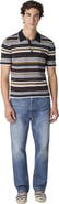 Missoni Striped Cotton Polo Shirt With Embroidered Logo Lettering