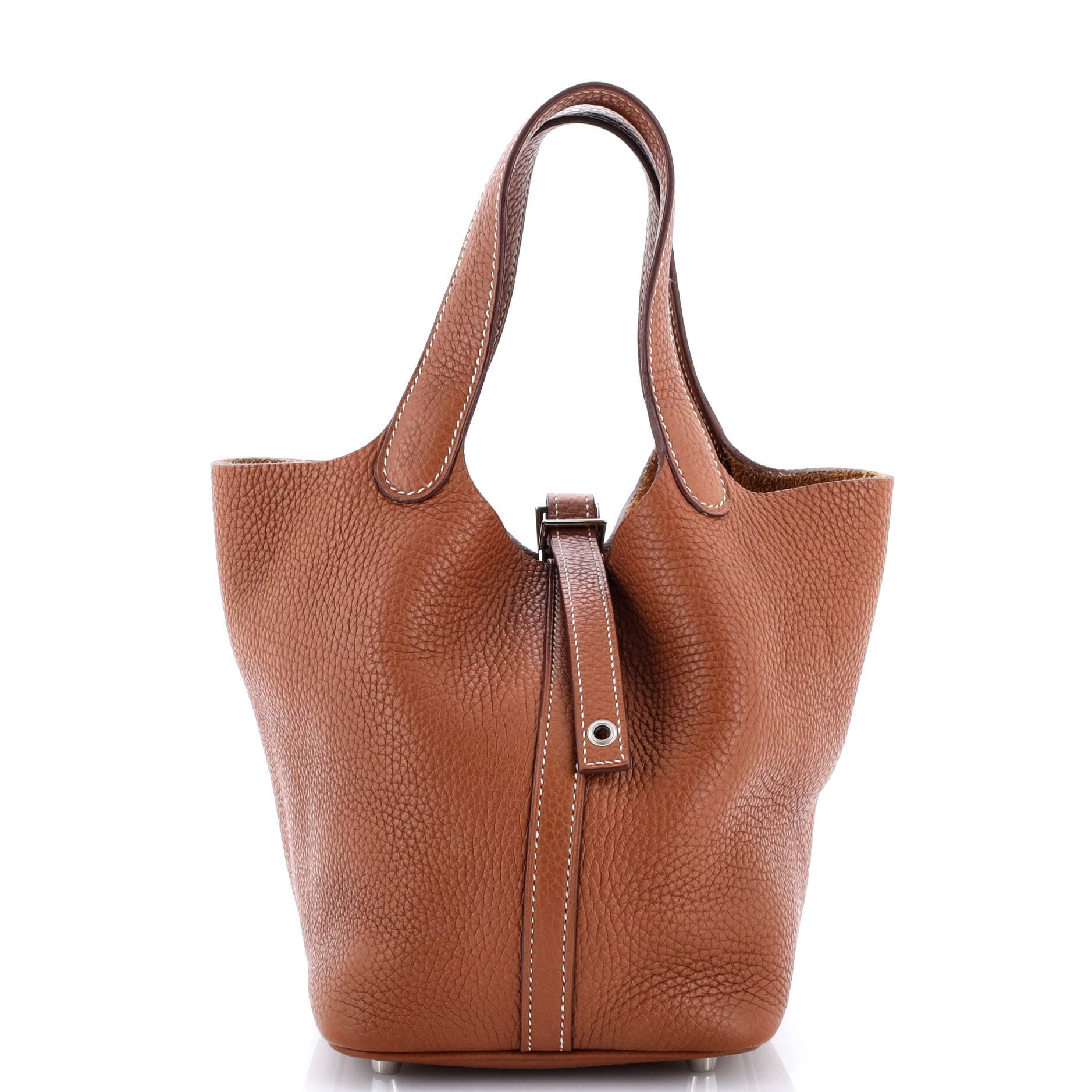 Picotin Lock Bag Clemence PM, Main, color, Metallic Gold