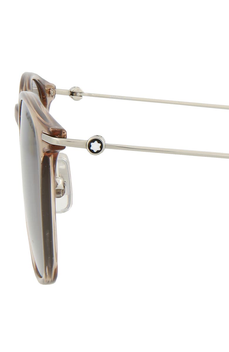 Montblanc 49mm Square Sunglasses, Alternate, color,