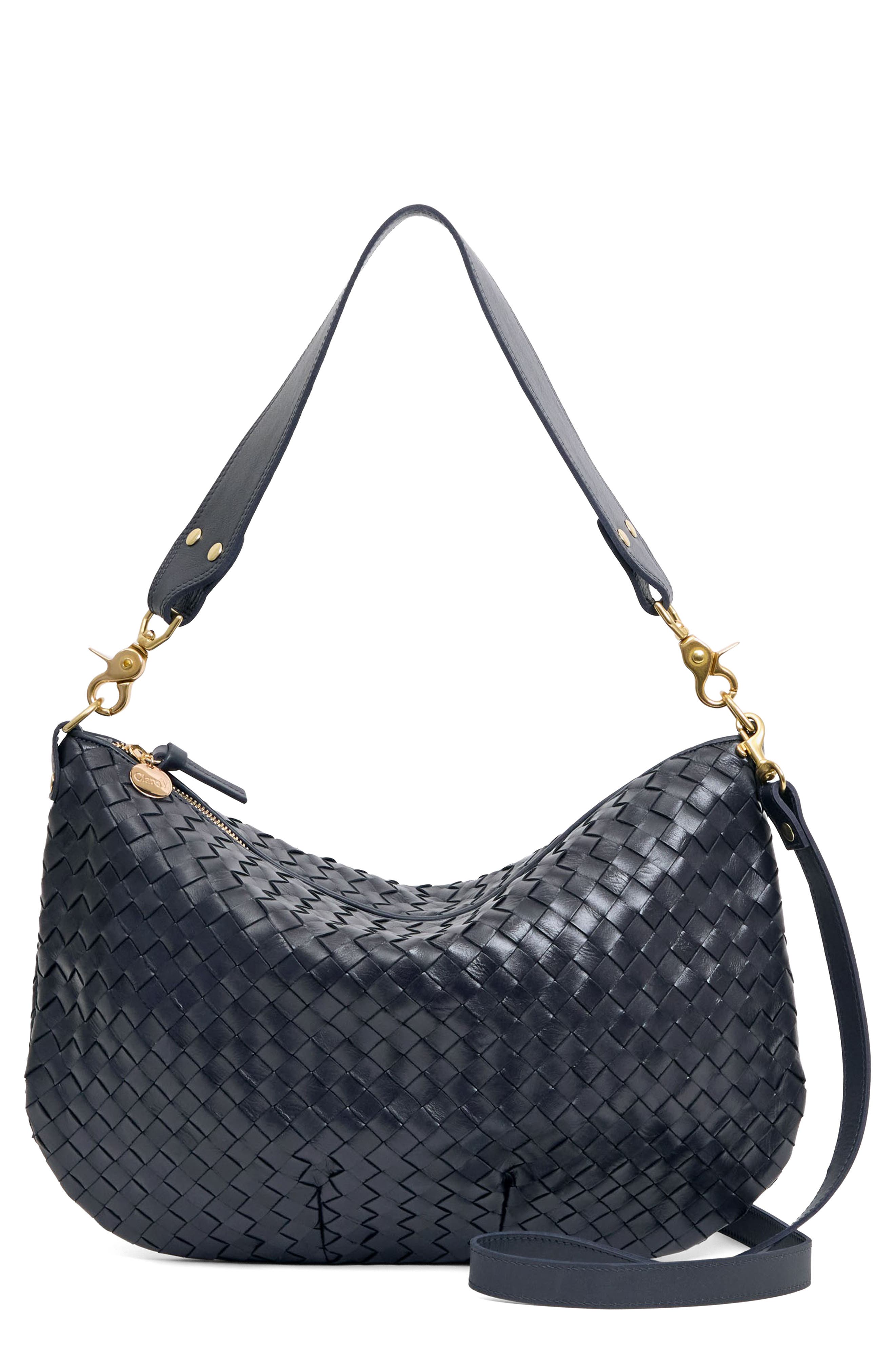 Moyen Woven Leather Messenger Bag, Main, color, TWILIGHT
