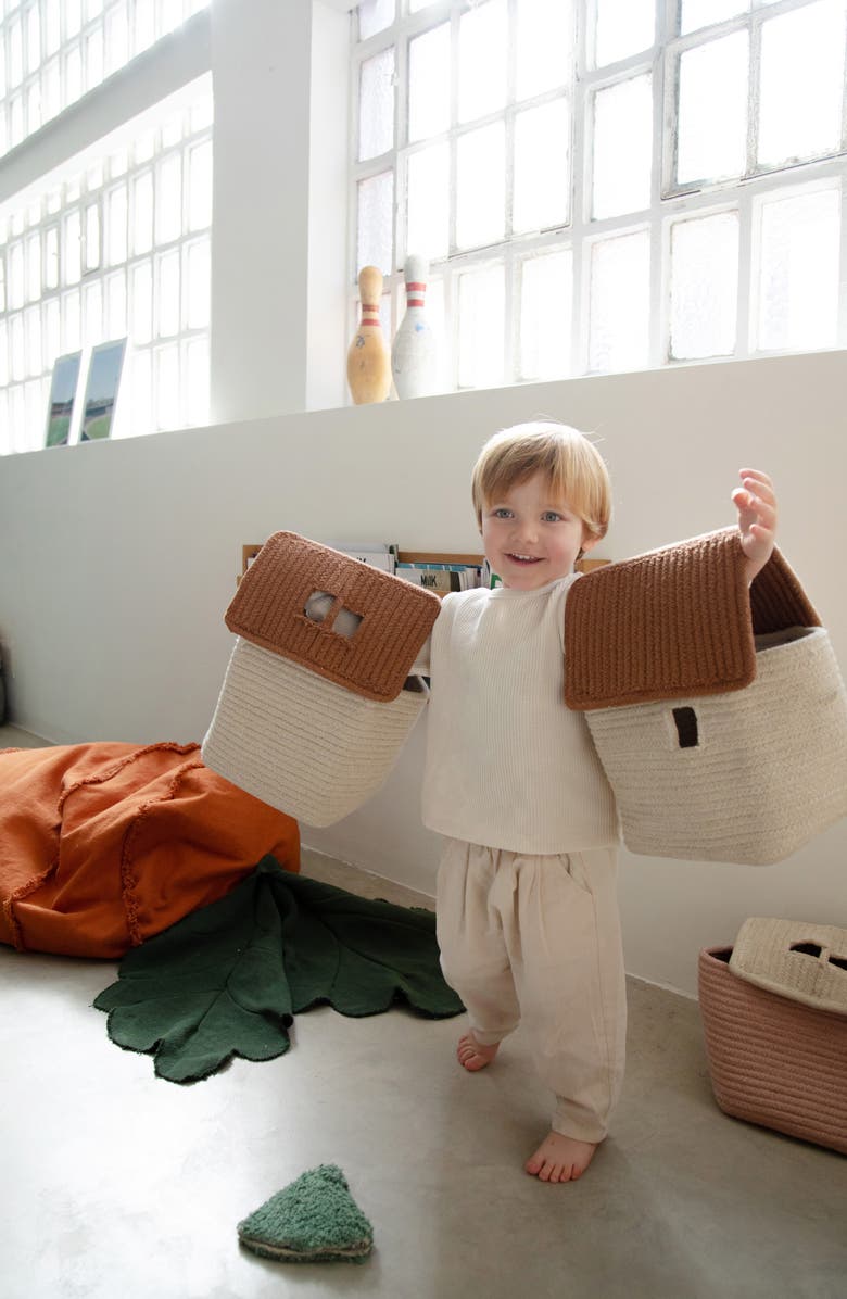 Lorena Canals Woven House Basket, Alternate, color, Natural Toffee