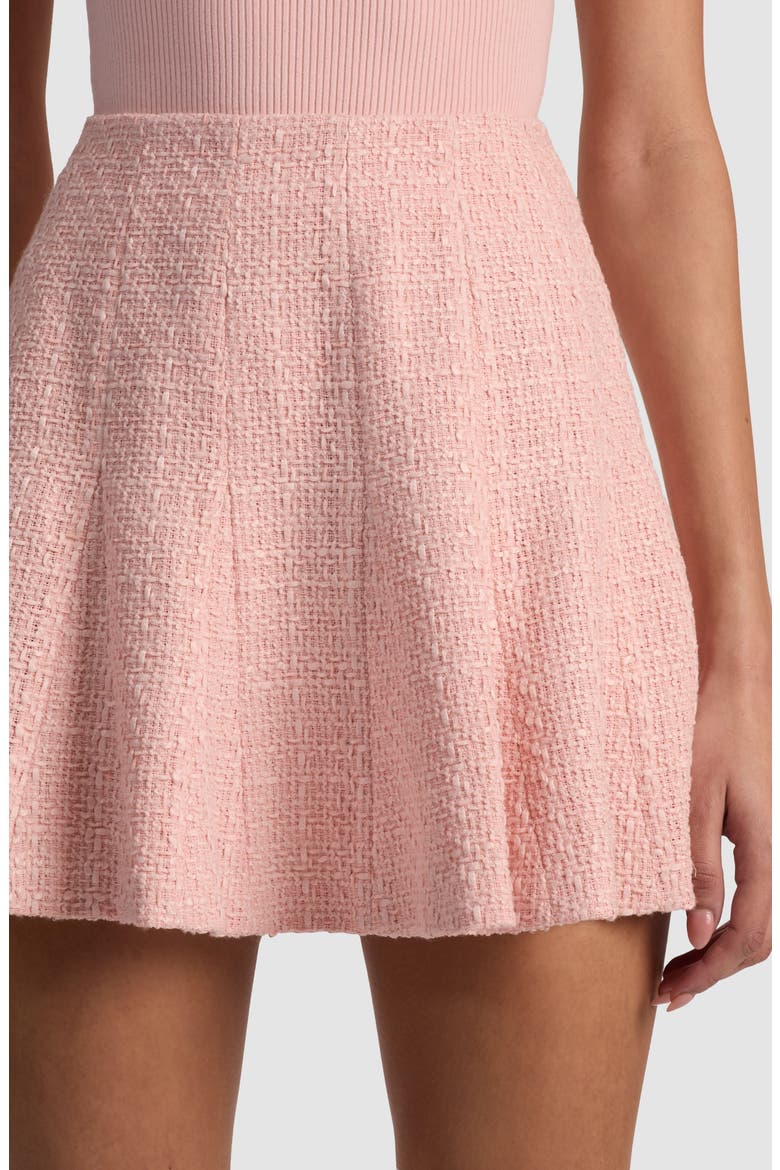 Zona High Waist Godet Miniskirt, Alternate, color, ENGLISH ROSE