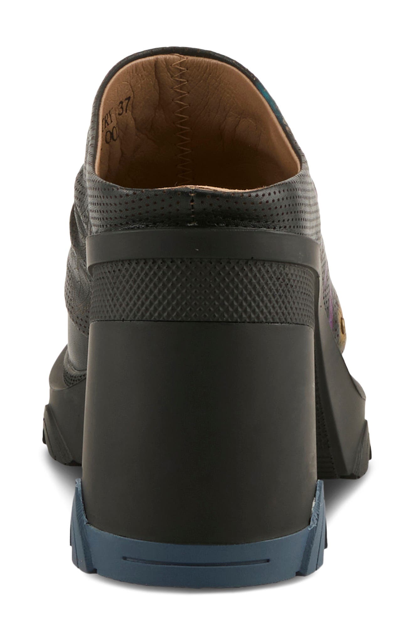 L'Artiste by Spring Step Chemistry Platform Mule, Alternate, color, Black Multi