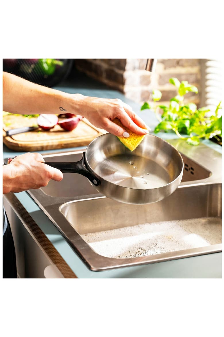 Belly Tri-Ply Stainless Steel Skillet, Alternate, color, SMOKEY BLACK