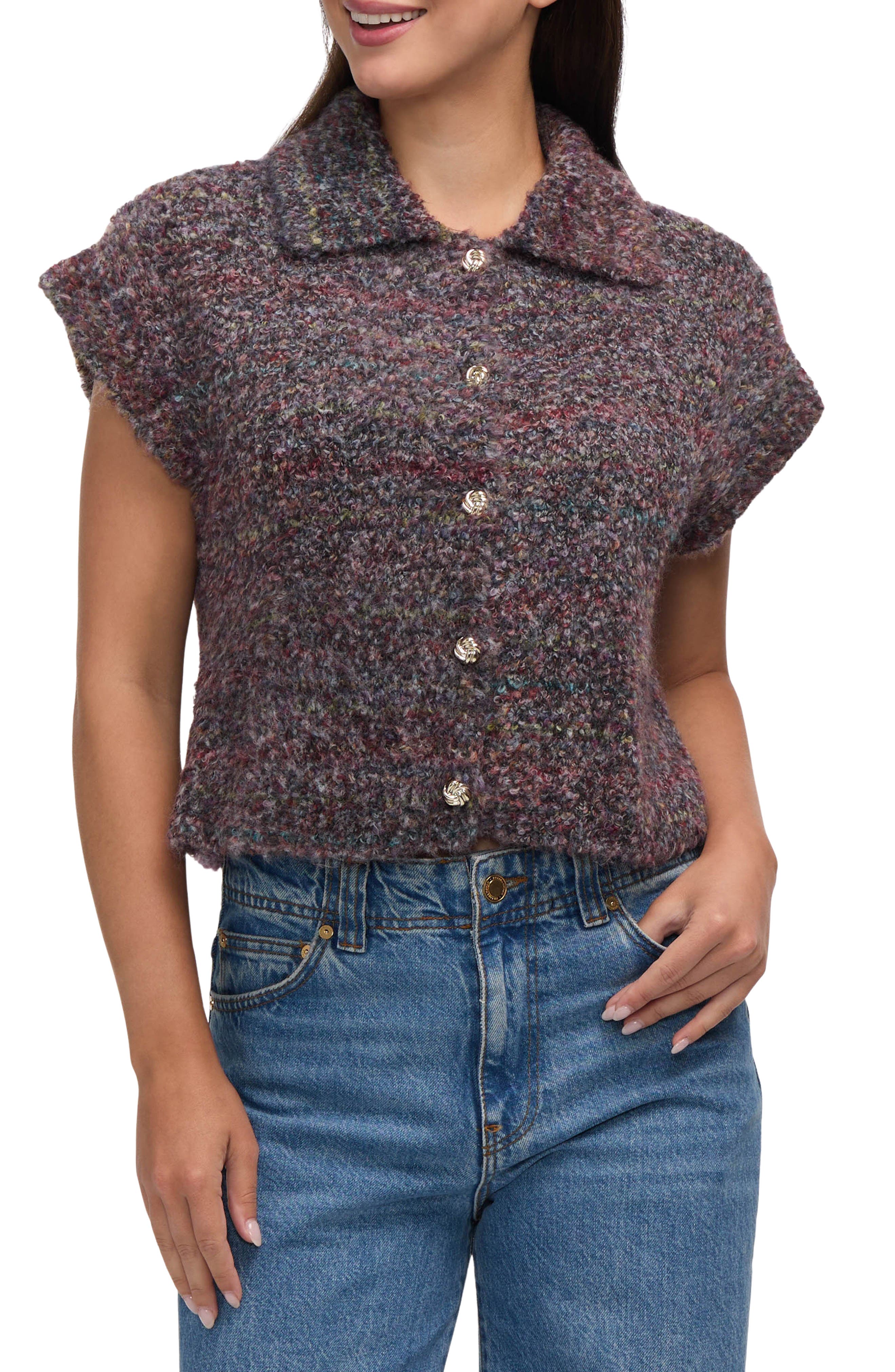 NVLT Bouclé Dolman Sleeve Cardigan