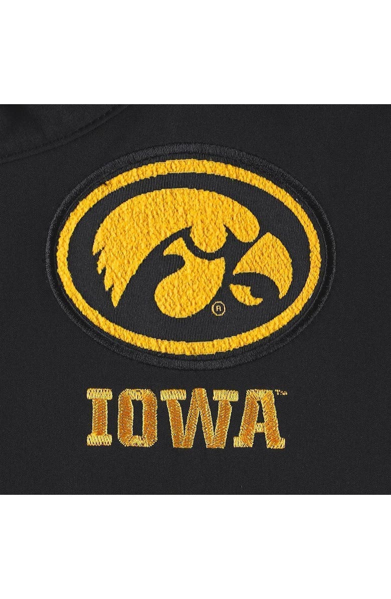 Nike Men's Nike Black Iowa Hawkeyes Coach Short Sleeve Quarter-Zip Jacket, Alternate, color, Black