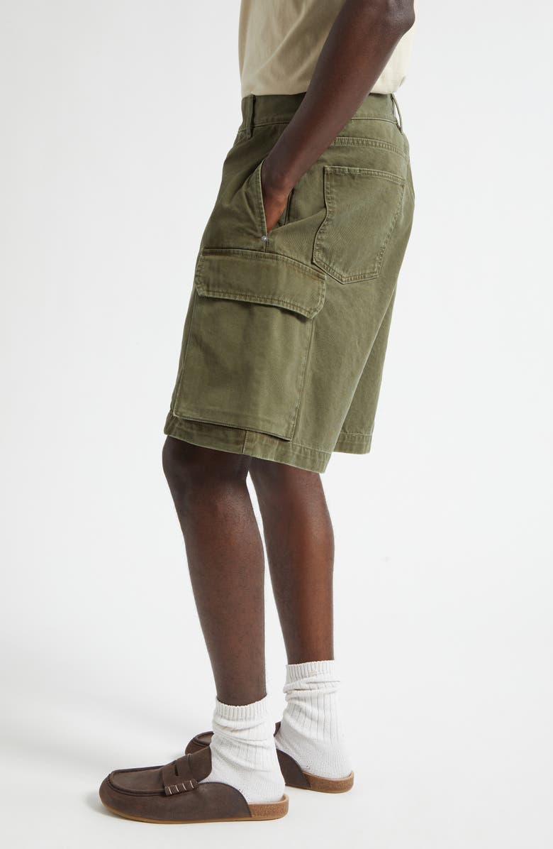 JW Anderson Twisted Cotton Cargo Shorts, Alternate, color, Khaki