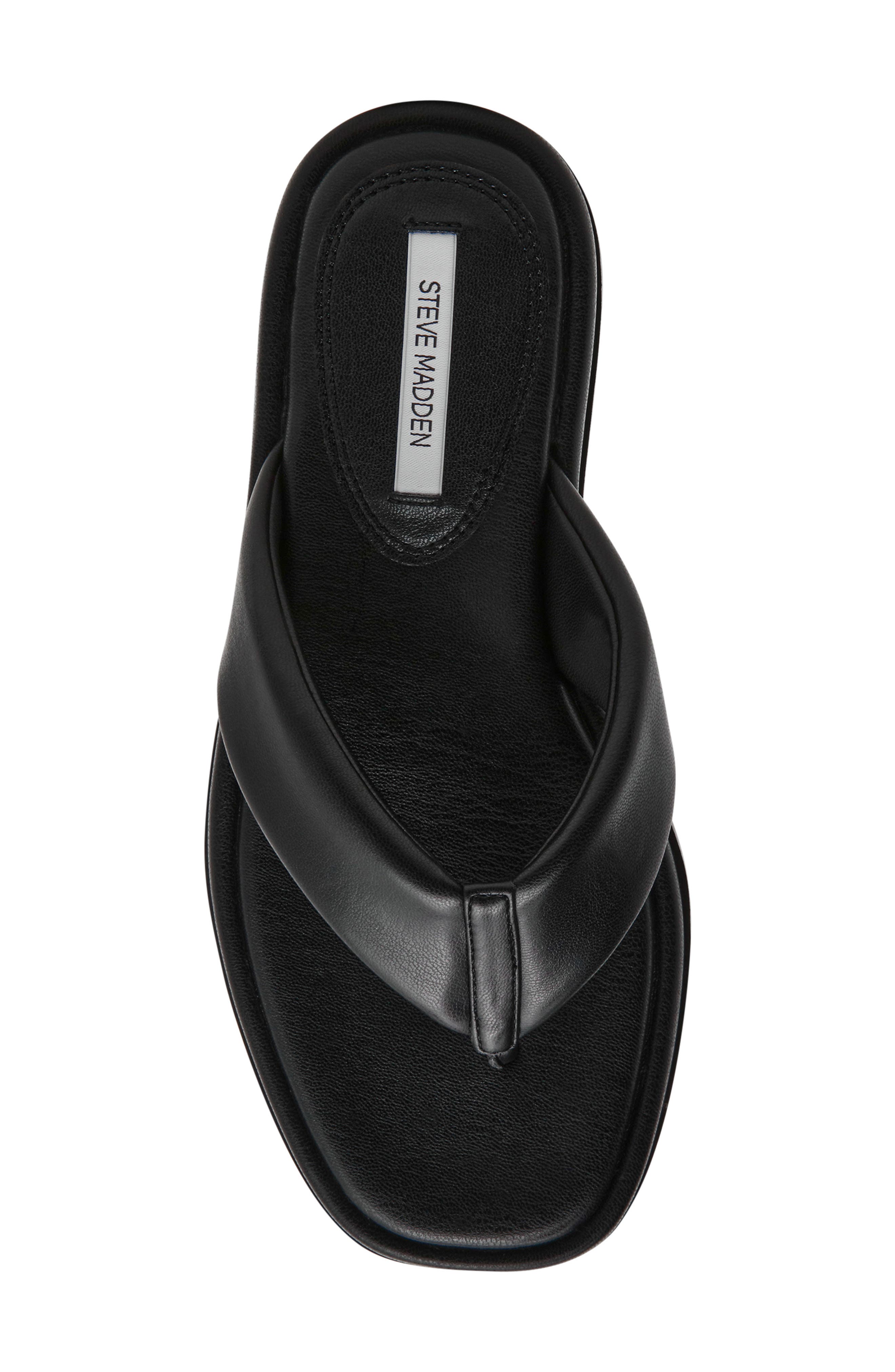 Steve Madden Bella Thong Platform Slide Sandal, Alternate, color, Black