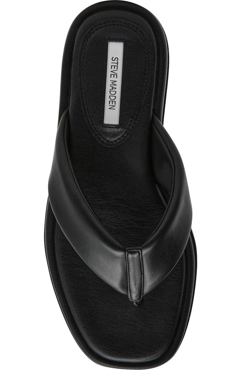 Steve Madden Bella Thong Platform Slide Sandal, Alternate, color, Black