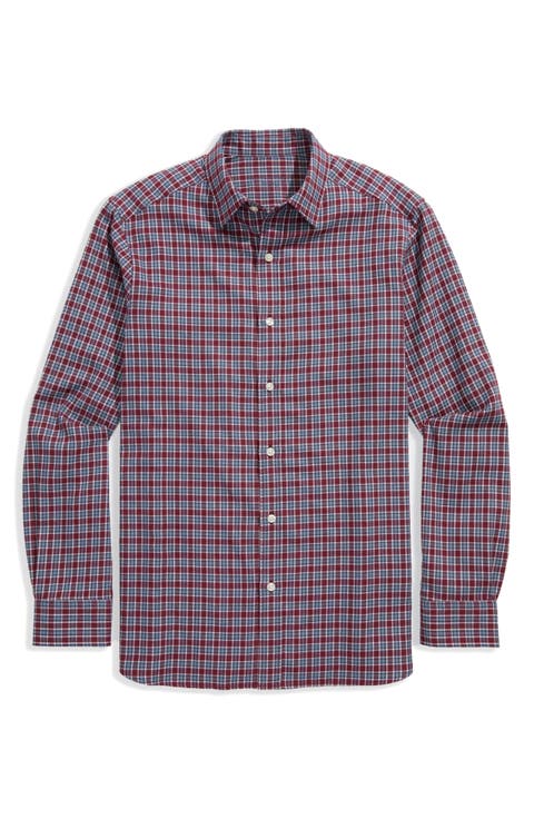 Kendrick Plaid Tech Twill Button-Up Shirt