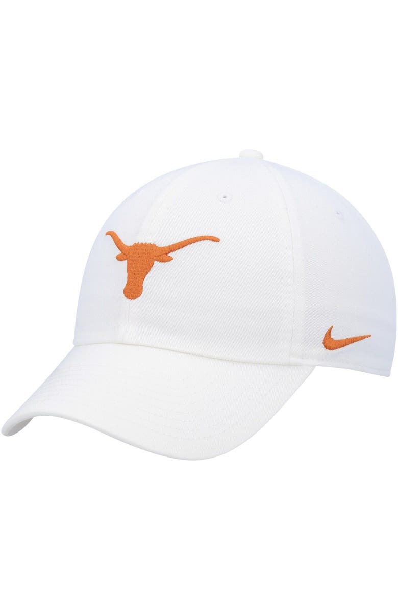 Nike Men's Nike White Texas Longhorns Heritage86 Logo Performance Adjustable Hat, Main, color, 