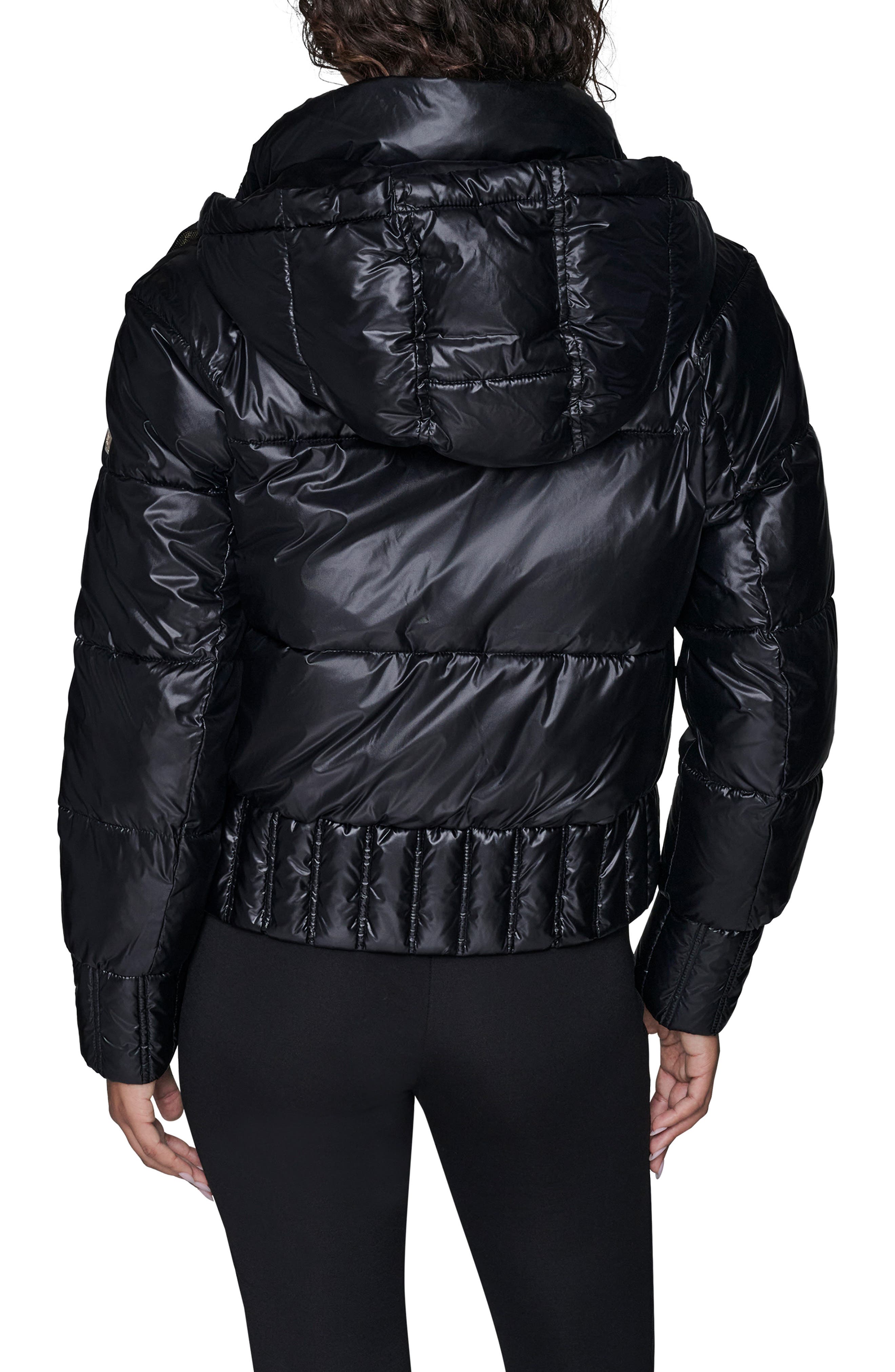 Crop Puffer Bomber Jacket - image 2