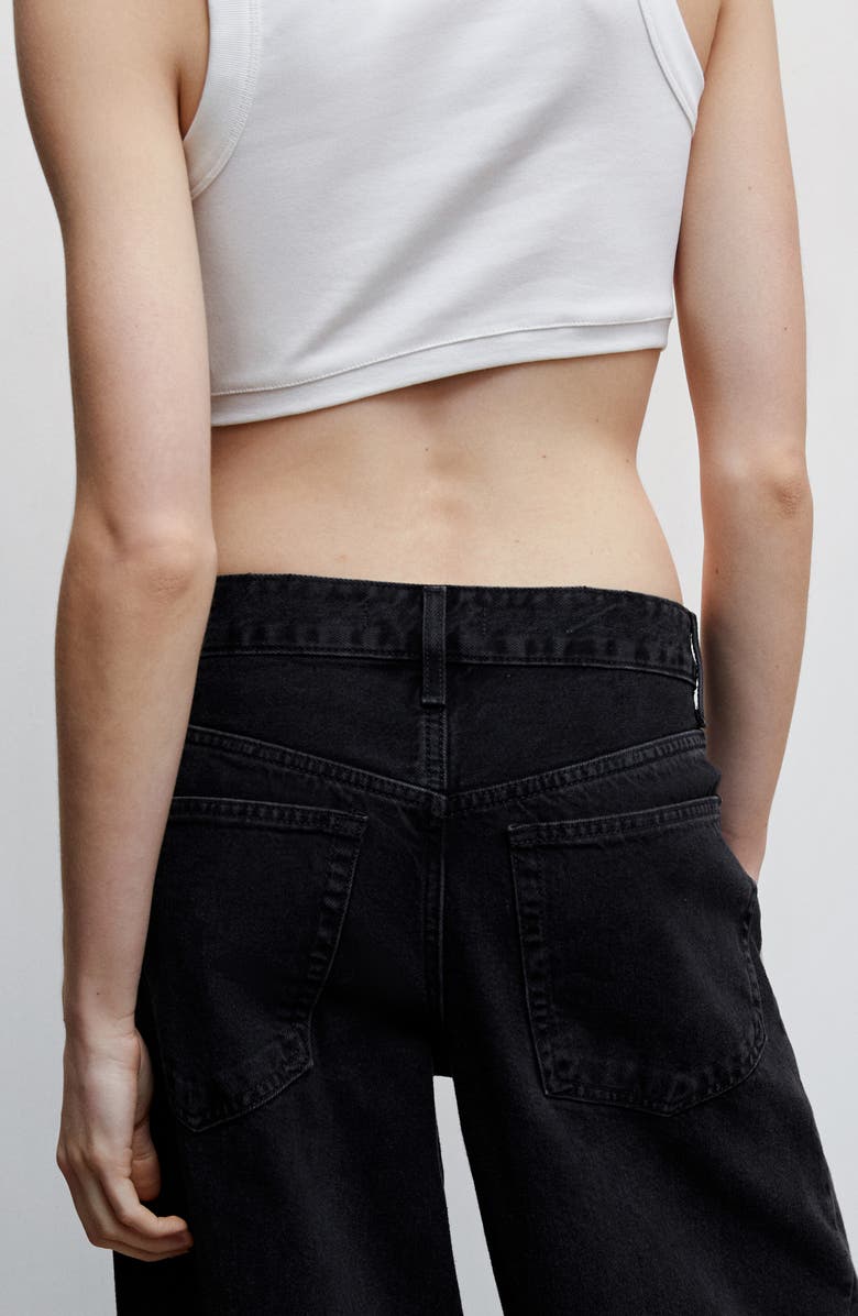 MANGO Low Rise Super Wide Leg Jeans, Alternate, color, 