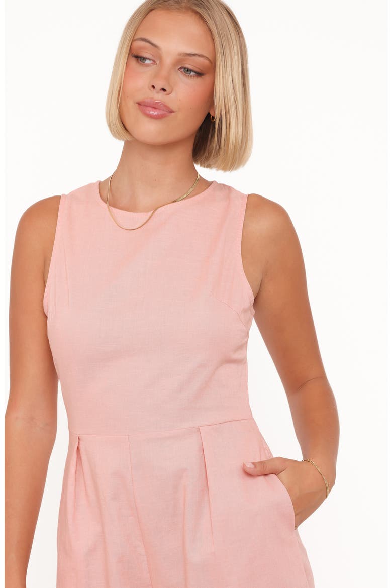 Ester Linen Blend Jumpsuit, Alternate, color, PALE PINK