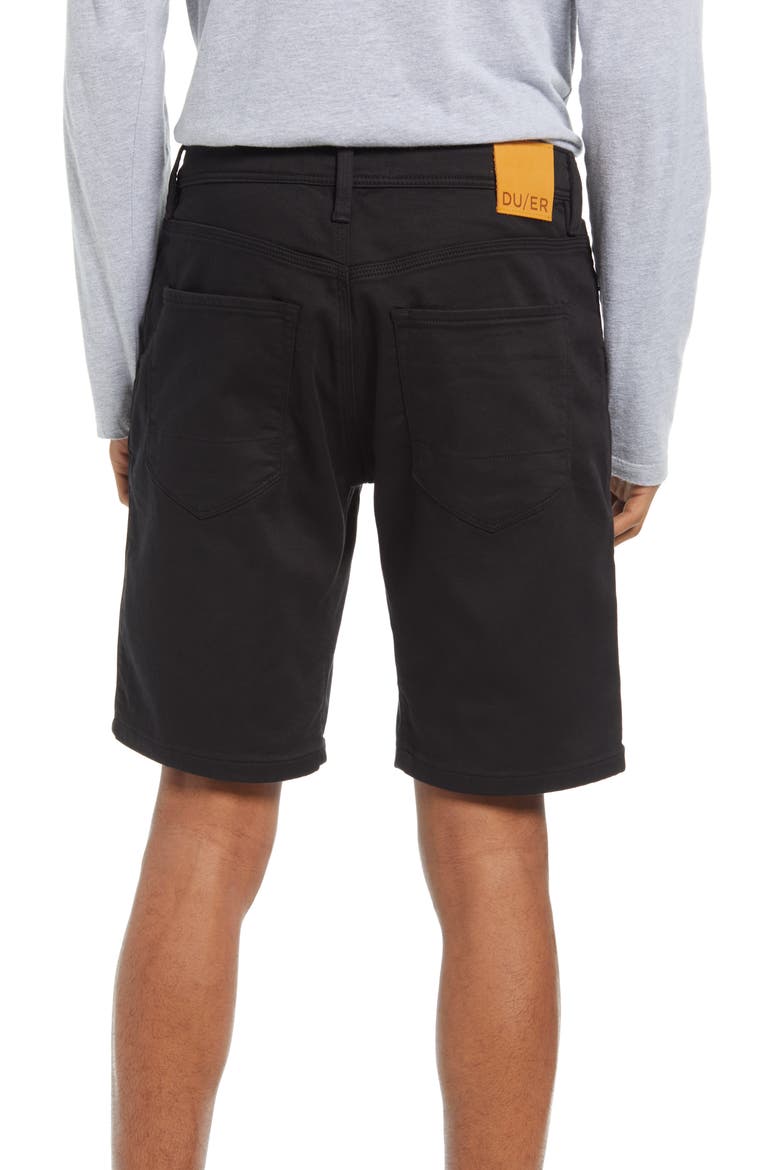 No Sweat Five Pocket Performance Shorts, Alternate, color, BLACK