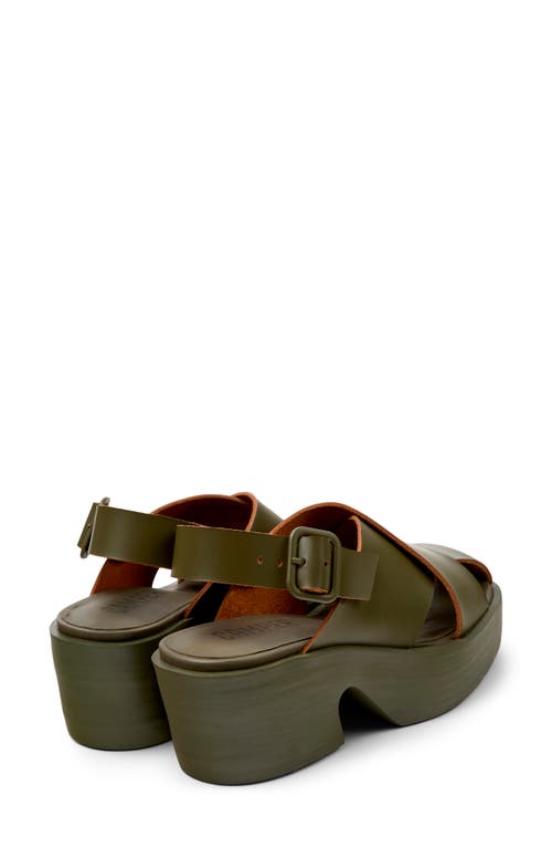 Camper Billie Sandals In Medium Green