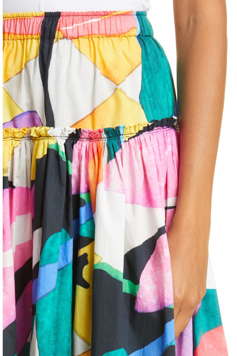 Alejandra Organic Cotton Maxi Skirt, Alternate, color, MULTI