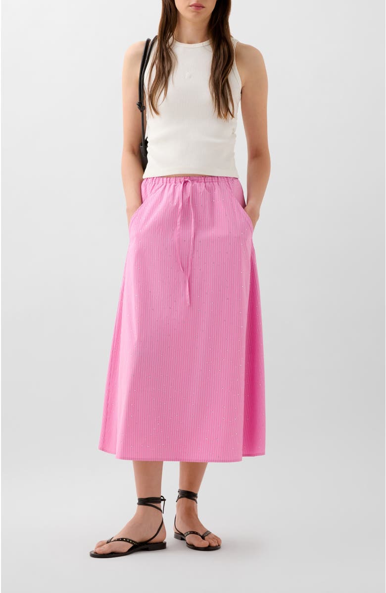 Scalpers Strass Set Skirt, Alternate, color, Pinkstripes