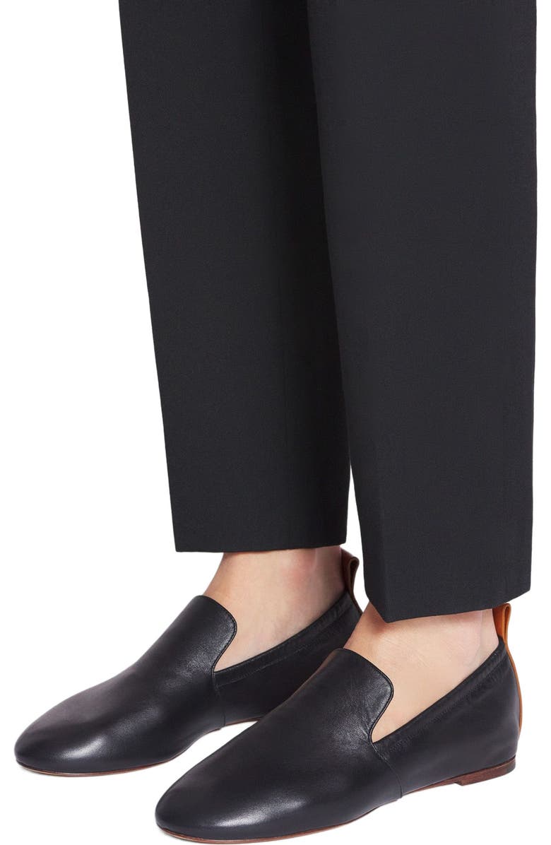 Lanvin LEATHER BALLERINA LOAFERS, Alternate, color,