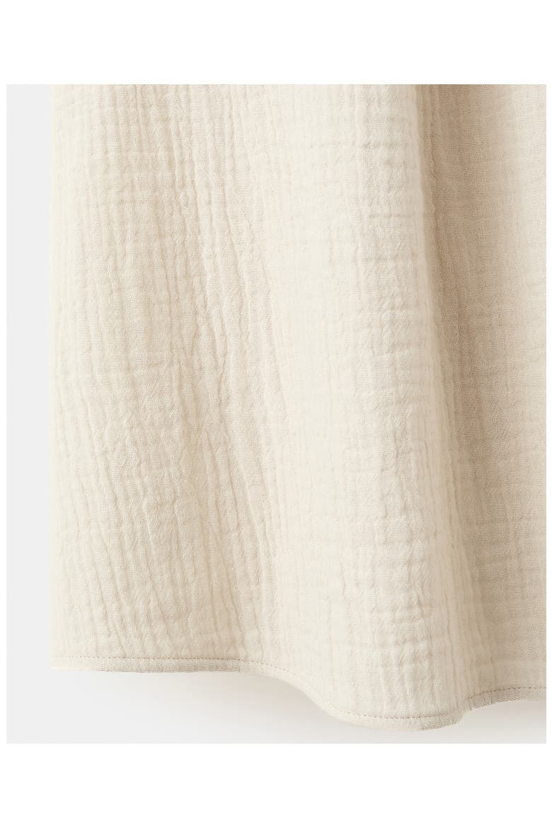 Cotton Gauze Pajama Top, Alternate, color, ECRU