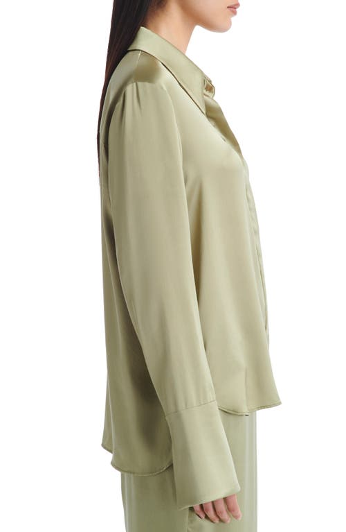 TWP TWP OBJECT OF AFFECTION SILK BUTTON-UP SHIRT