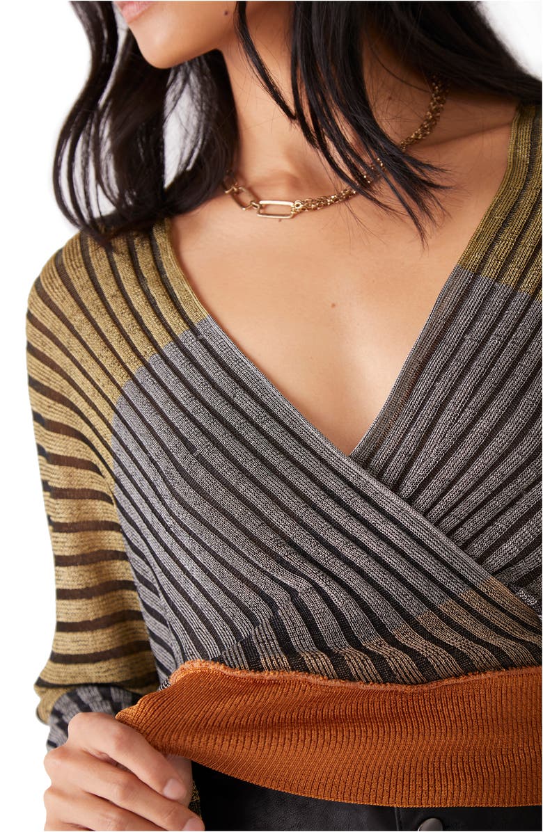 Free People Pluto Faux Wrap Top, Alternate, color,