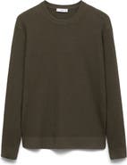 MANGO Rib Crewneck Sweater