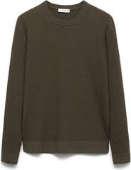 MANGO Rib Crewneck Sweater
