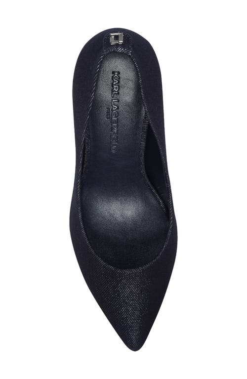 Karl Lagerfeld Paris Royale Sequin Pump In Blue