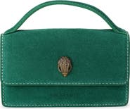 Kurt Geiger London Extra Small Suede Top Handle Bag