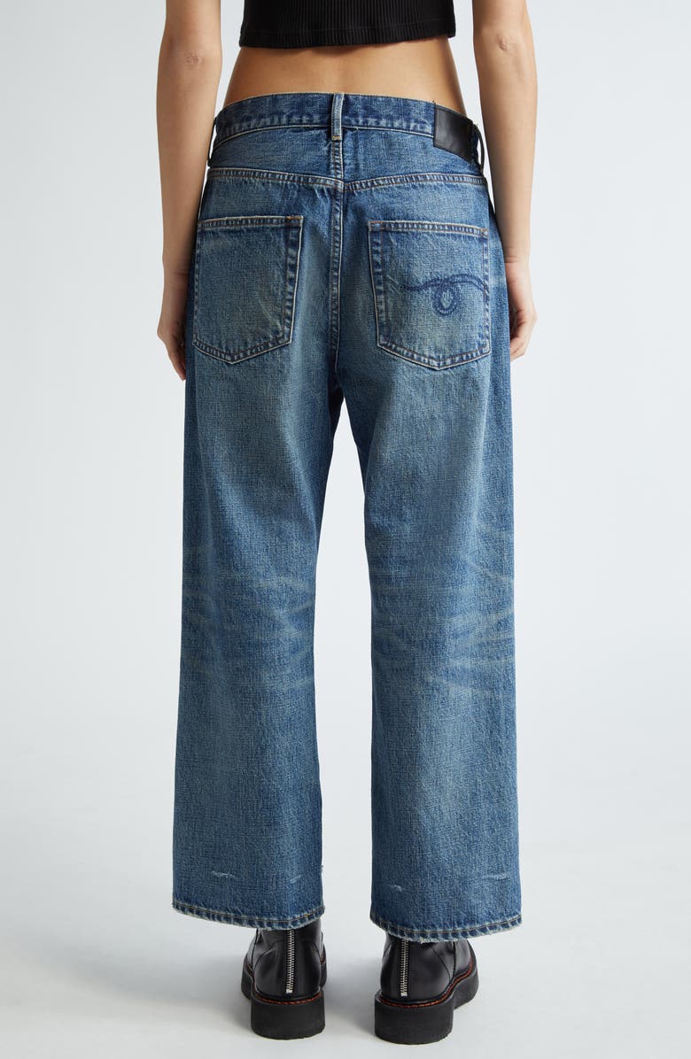 R13 Distressed Ex Boyfriend Jeans, Alternate, color,