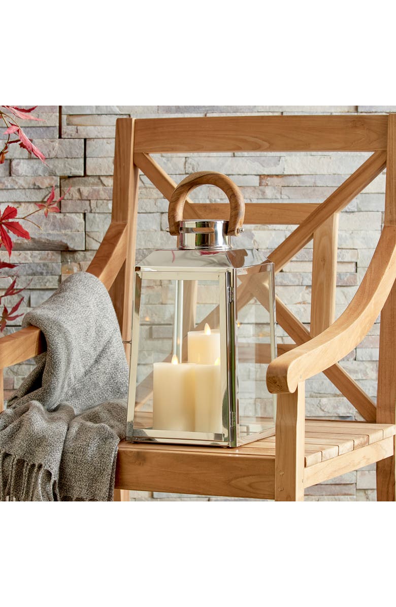 Napa Home & Garden Oceanside Outdoor Lantern, Alternate, color, Silver