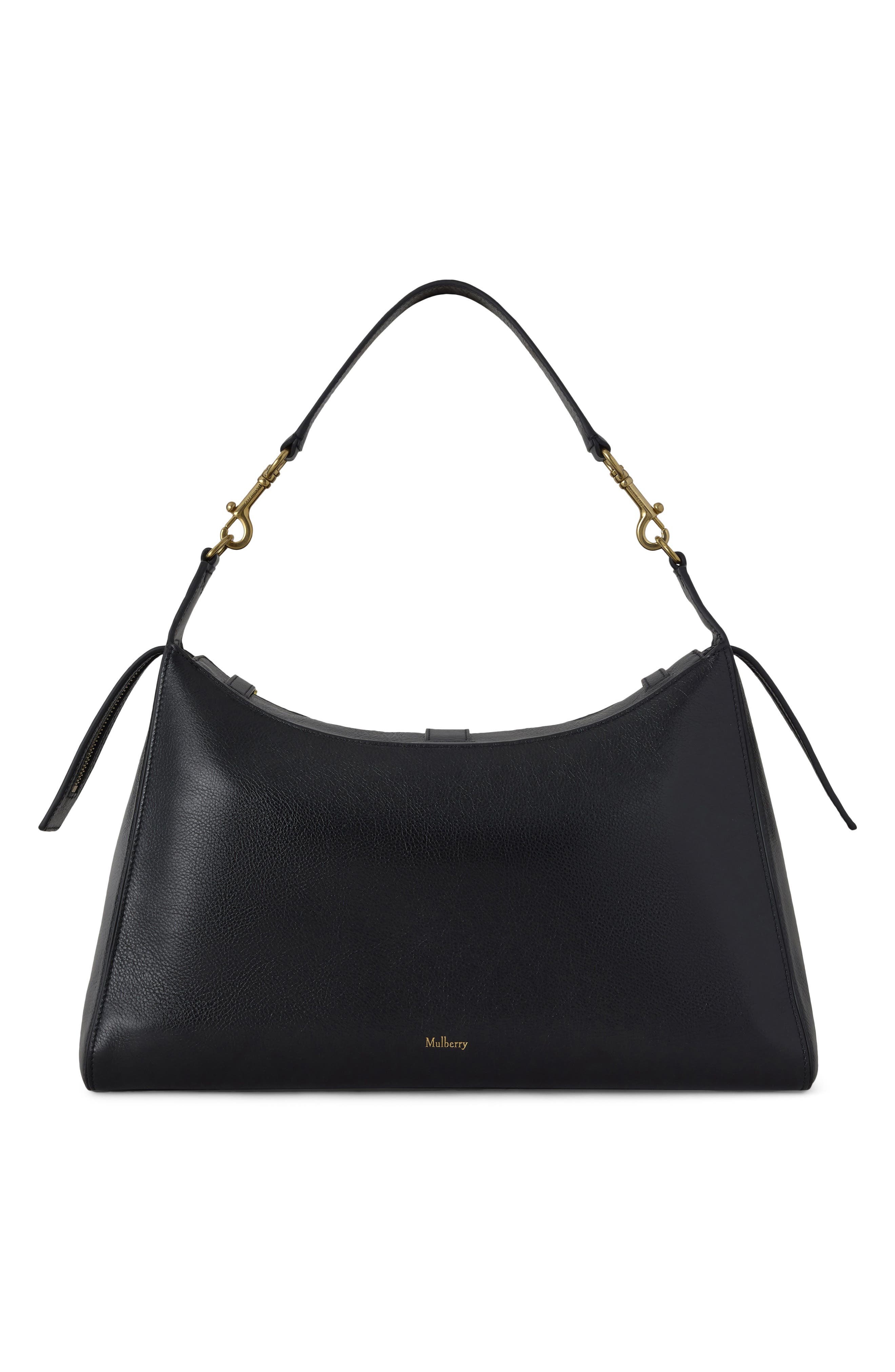 Small Roxanne Leather Shoulder Bag, Alternate, color, BLACK