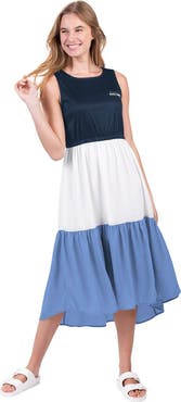 G-III 4HER BY CARL BANKS Women's G-III 4Her by Carl Banks Navy/Blue Seattle Seahawks 12th Inning Colorblock Dress