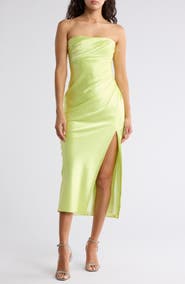 Cinq à Sept Neve Strapless Satin Gown