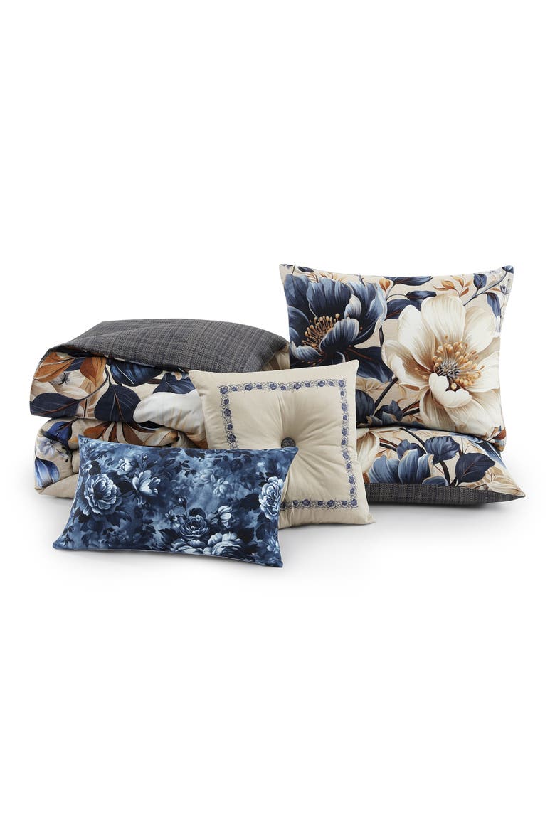 English Manor Reversible Comforter Set, Alternate, color, BLUE