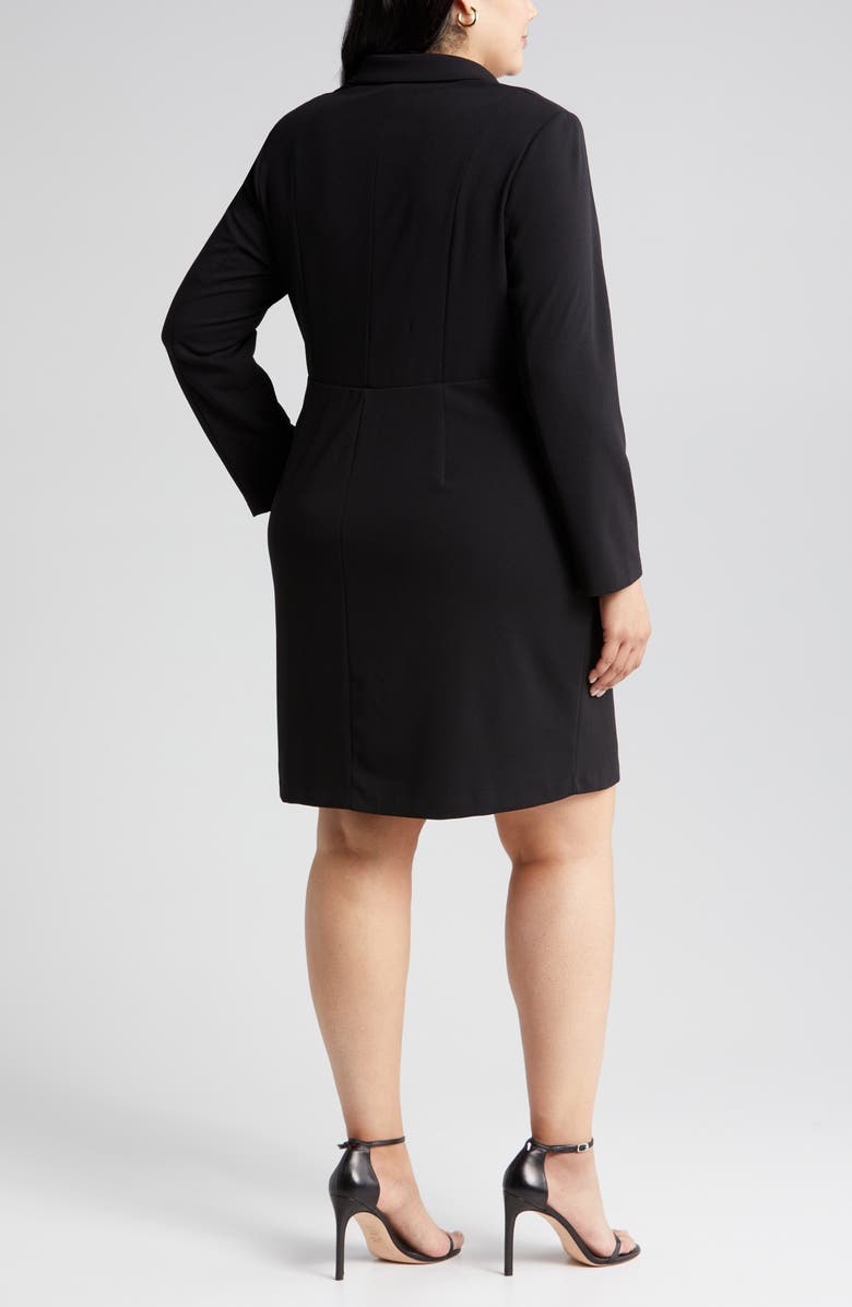 Maggy London Long Sleeve Tuxedo Dress, Alternate, color, 