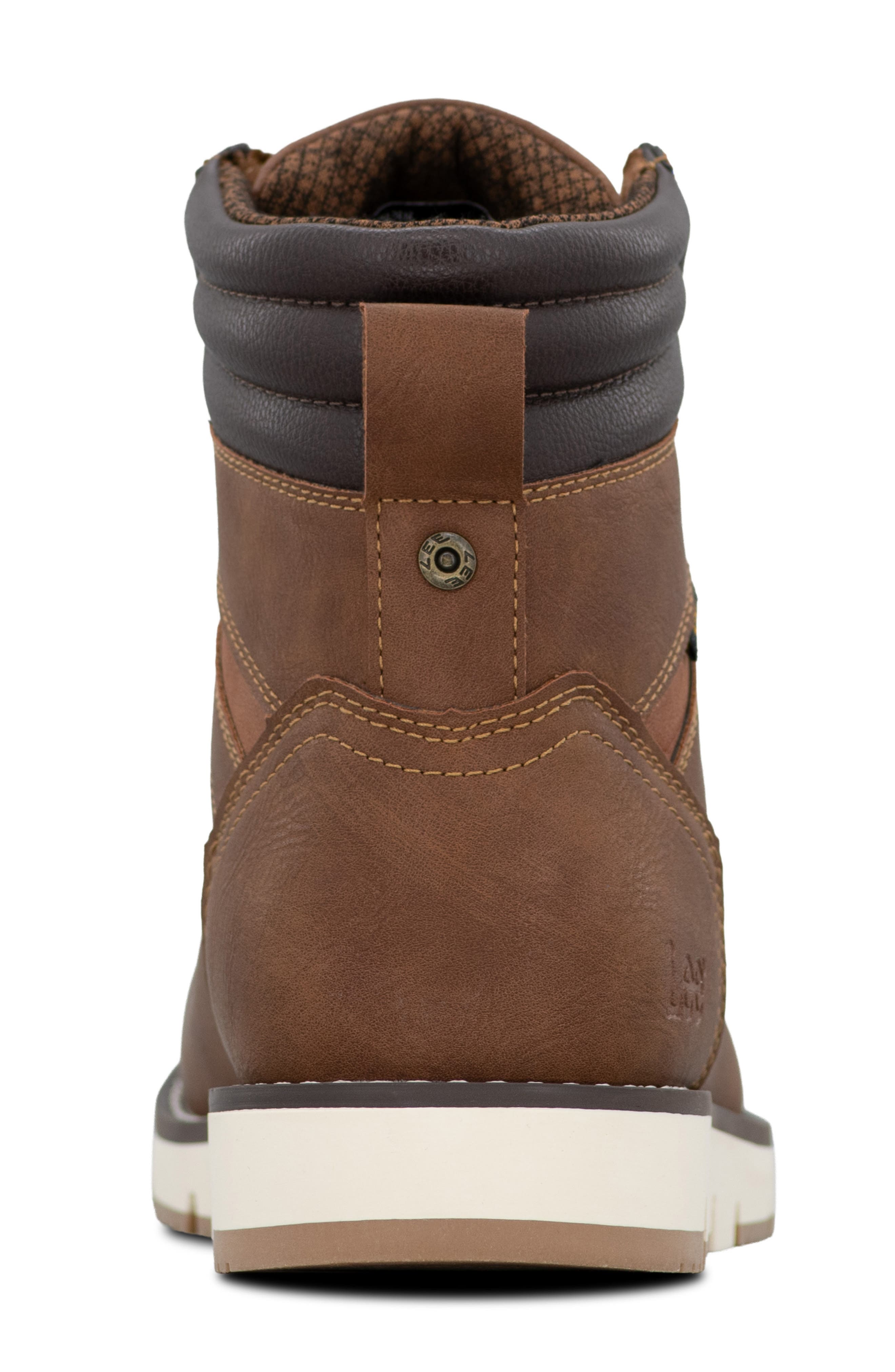 Montoya Faux Leather Boot, Alternate, color, BRITISH TAN/ CHOCOLATE
