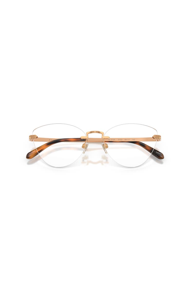 Ralph Lauren 56mm Cat Eye optical glasses, Alternate, color, Gold