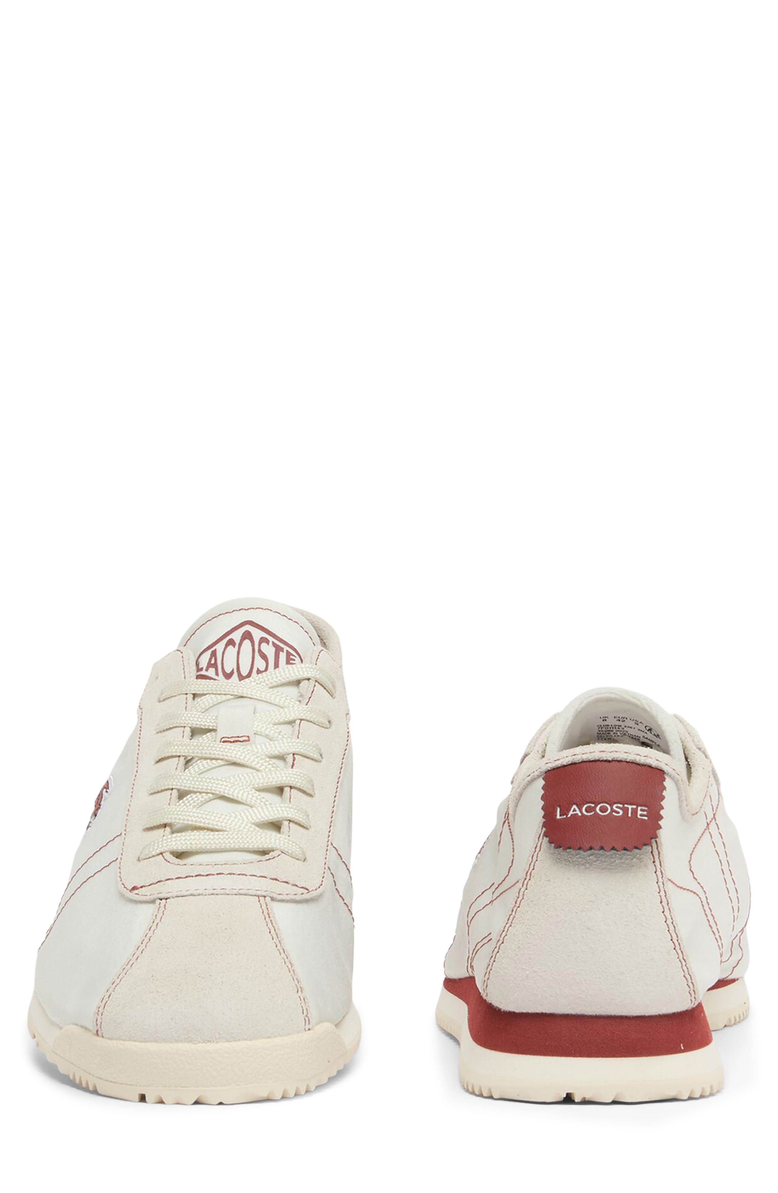 Club-Low Sneaker, Alternate, color, OFF WHITE/ DARK BROWN