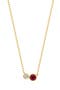  18K Yellow Gold - Ruby