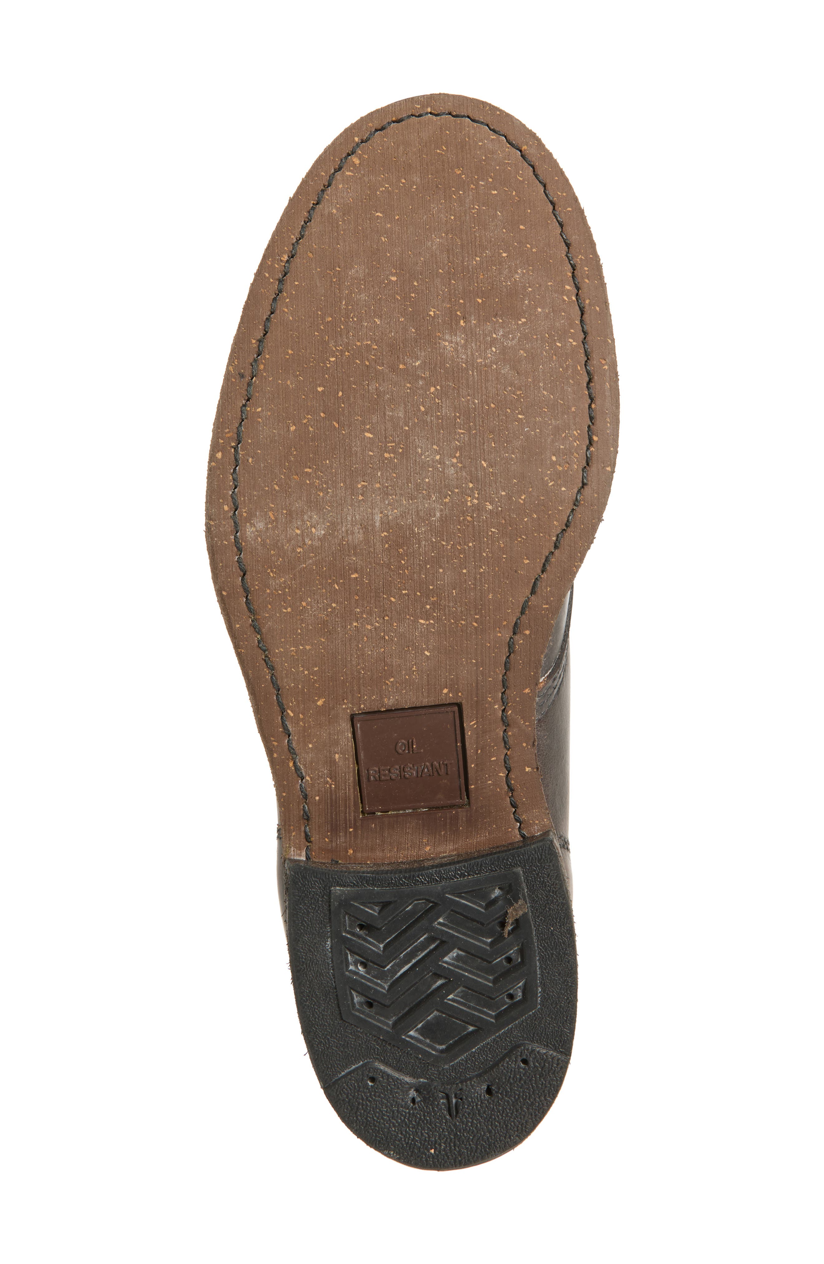 Prison Leather Boot, Alternate, color, DARK BROWN