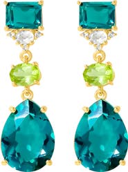 YS GEMS Quartz Drop Earrings