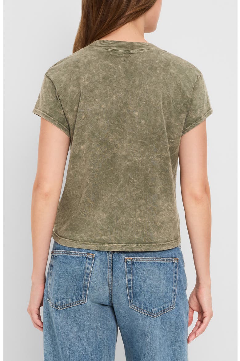 Harlan Cropped V-Neck T-Shirt, Alternate, color, CAPER
