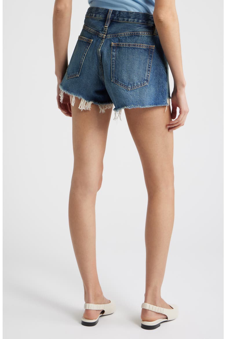 The Hang Frayed Hem Denim Shorts, Alternate, color, VIDA