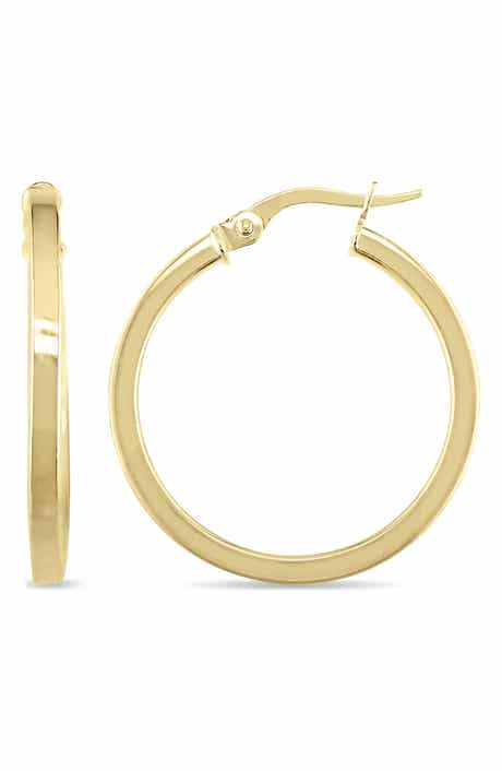 DELMAR 10K Gold Hoop Earrings, 24mm
