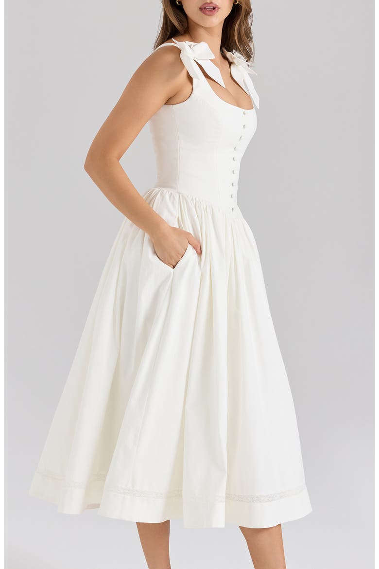 Lillia A-Line Dress, Alternate, color, WHITE