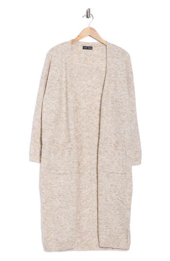 Love Token Dotti Open Front Cardigan In Pink