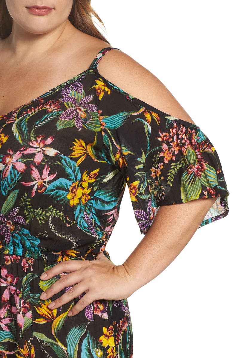 DOROTHY PERKINS Off the Shoulder Maxi Dress, Alternate, color, 